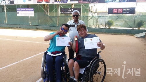 달성군청 휠체어테니스단 ‘스리랑카 국제대회’ 단·복식 우승
