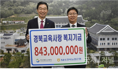 NH농협은행 경북본부, 경북교육사랑카드 복지기금 8억여원 전달