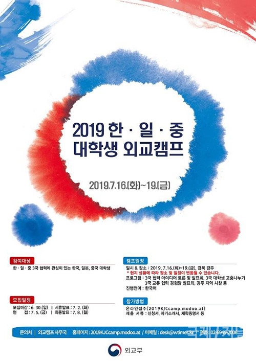 경북도, ‘2019 한·일·중 대학생 외교캠프’ 개최