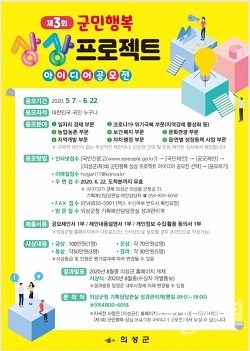 의성군, ‘제3회 군민행복 상상프로젝트 아이디어 공모전’ 개최