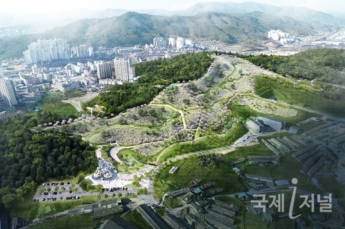 김천 화장장‧공동묘지, 신음근린공원 조성